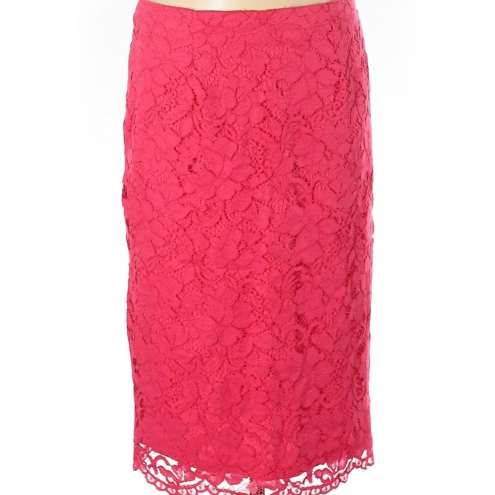 5/$50 Cato Pink Lace Pencil Skirt 6